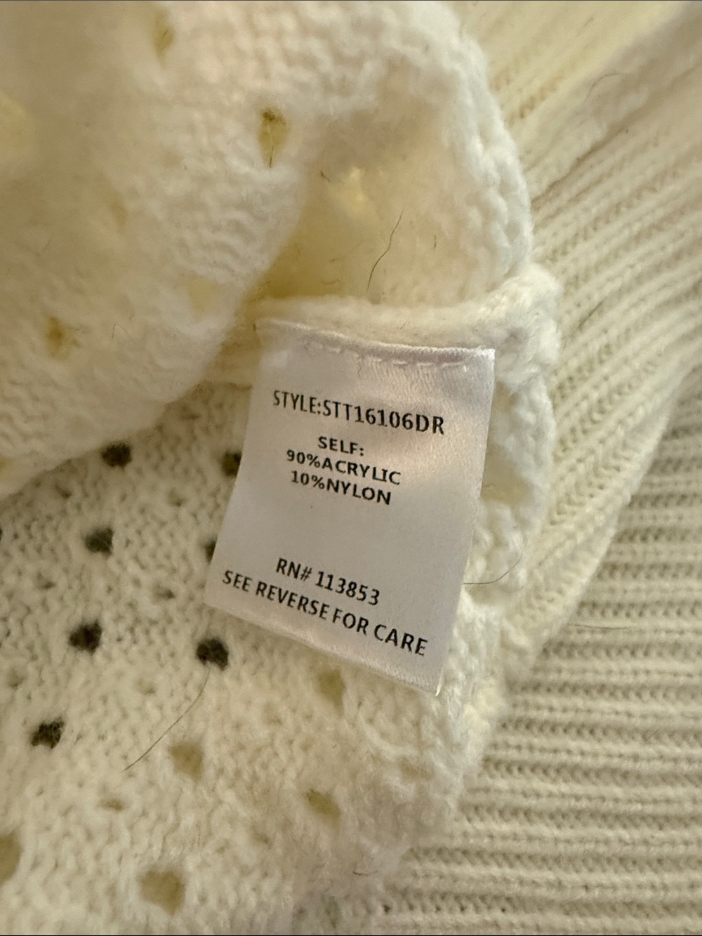 Sasha Pointelle Ruffled Sweater - Picture 10 of 10